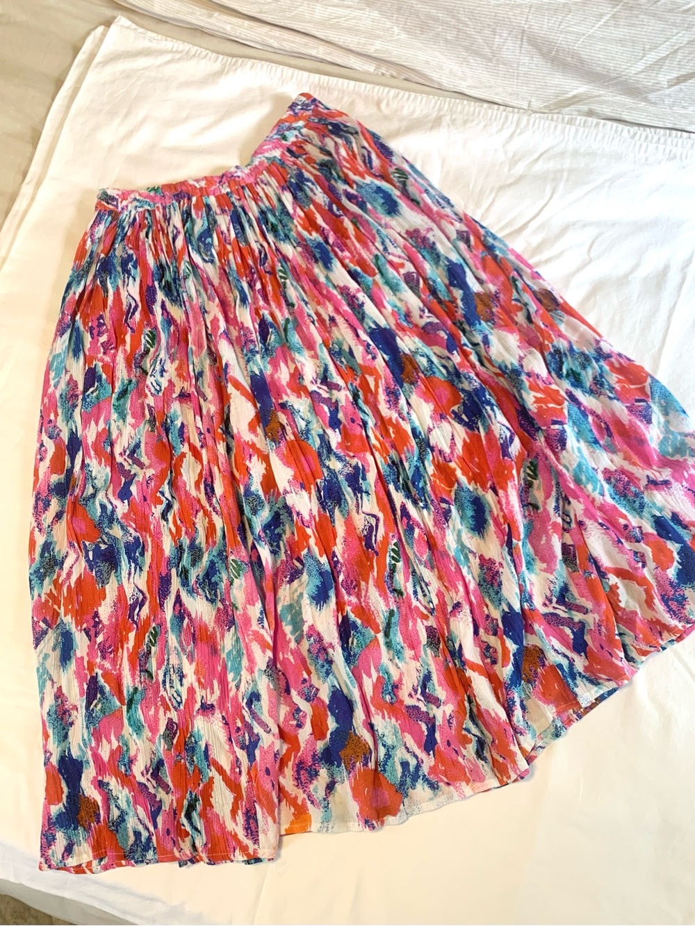 Lifestyles Boho Flowy Maxi Skirt. Size Medium